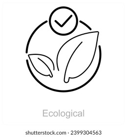 Ecological and ecology icon concept