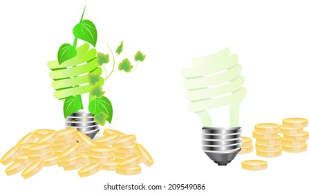 Ecological efficiency concept illustration