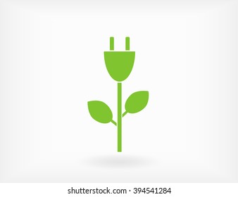 Ecological emblem or logo. Vector illustration