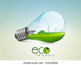 Ecological energy concept. 