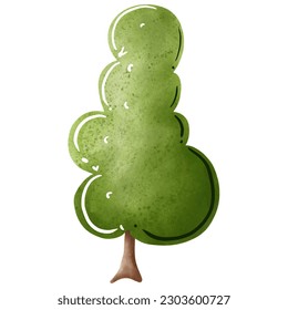 Ecological environment with beautiful plants and tree.
