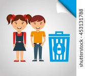 ecological family design, vector illustration eps10 graphic 