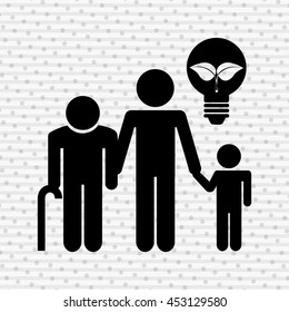 ecological family design, vector illustration eps10 graphic ecological family design, vector illustration eps10 graphic