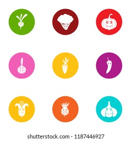 Ecological friendly icons set. Flat set of 9 ecological friendly vector icons for web isolated on white background