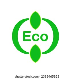 Logotipo Ecológico Amigable Para El Diseño De Iconos. Elegante Logotipo Ecológico. Elementos de diseño de logotipos sencillos.