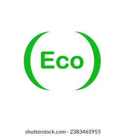 Logotipo Ecológico Amigable Para El Diseño De Iconos. Elegante Logotipo Ecológico. Elementos de diseño de logotipos sencillos.