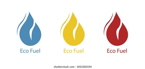 ecological fuel icon, vector illustration