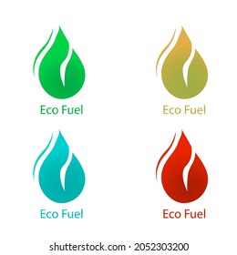 icono de combustible ecológico, ilustración vectorial
