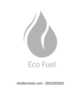 ecological fuel icon, vector illustration