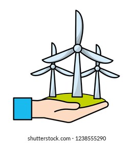 ecological green cartoon