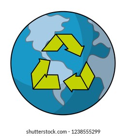 ecological green cartoon