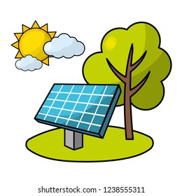 ecological green cartoon