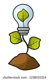 ecological green cartoon