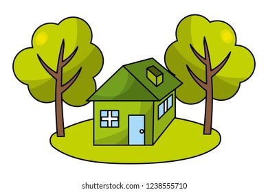 ecological green cartoon