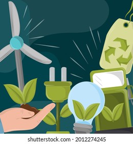ecological and green energy concept