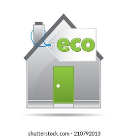Ecological greenhouse design elements, environmental concept