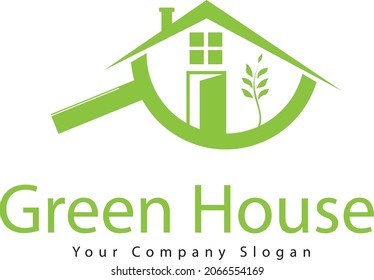 Ecological house logo Free Vector