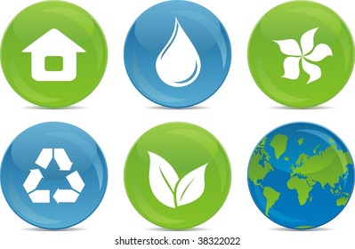 ecological icon buttons