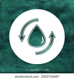 Ecological icon design for social media template.