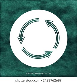 Ecological icon design for social media template.