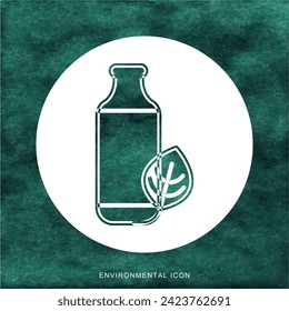 Ecological icon design for social media template.