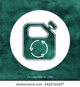 Ecological icon design for social media template.
