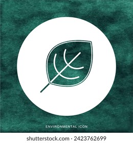 Ecological icon design for social media template.
