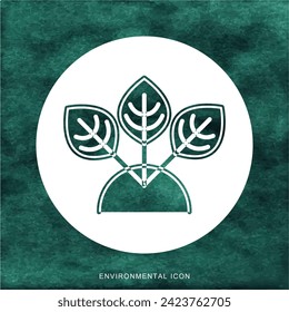 Ecological icon design for social media template.