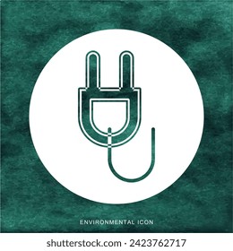 Ecological icon design for social media template.