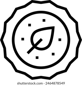 ecological icon. Thin linear style design isolated on white background