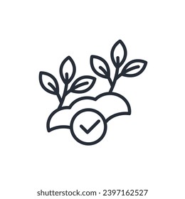 ecological icon. vector.Editable stroke.linear style sign for use web design,logo.Symbol illustration.
