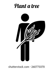 Ecological idea, vector illustration