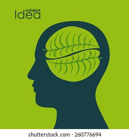 Ecological idea, vector illustration