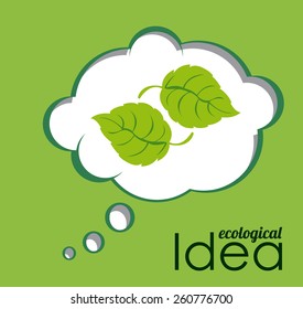 Ecological idea, vector illustration
