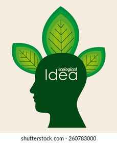 Ecological idea, vector illustration