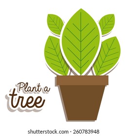 Ecological idea, vector illustration
