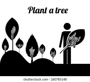 Ecological idea, vector illustration