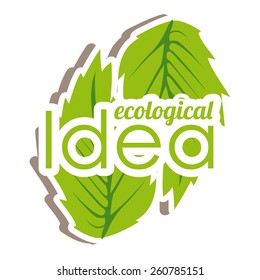 Ecological idea, vector illustration