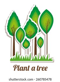 Ecological idea, vector illustration