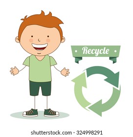ecological kids design, vector illustration eps10 graphic 