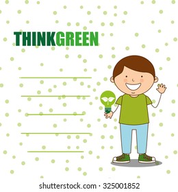 ecological kids design, vector illustration eps10 graphic 