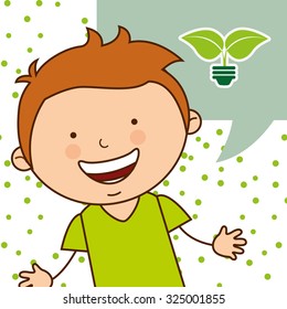 ecological kids design, vector illustration eps10 graphic 