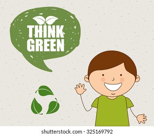 ecological kids design, vector illustration eps10 graphic 