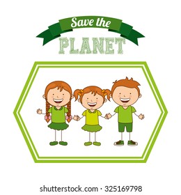 ecological kids design, vector illustration eps10 graphic 