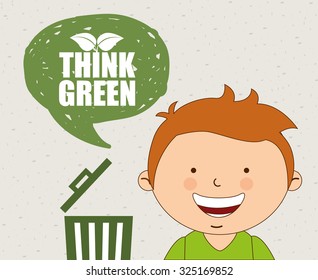 ecological kids design, vector illustration eps10 graphic 