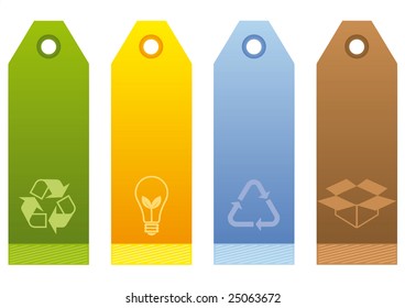 Ecological Labels in four colors.