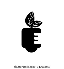 ecological lamp icon