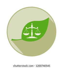 Ecological law, norms. Vector icon.