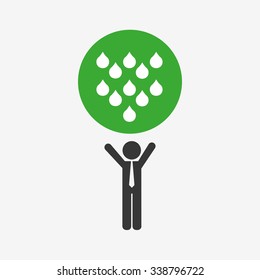 ecological mind design, vector illustration eps10 graphic 