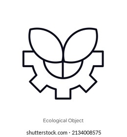 Ecological Object icon. Outline style icon design isolated on white background